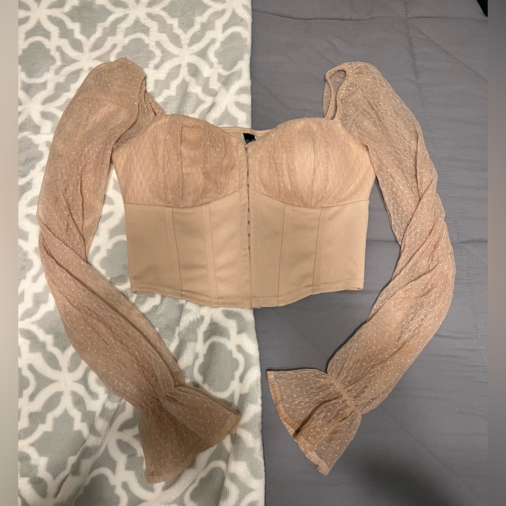 Women’s Corset Top, Size Medium, Color Mauve, Bra… - image 1